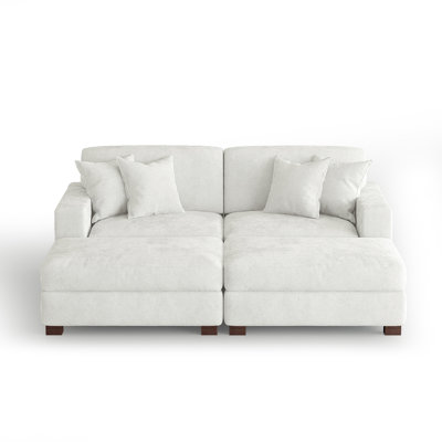 4-Piece Chenille Sectional Sofa