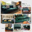 Karnak 4 Seater Velvet Sofa-1018713813