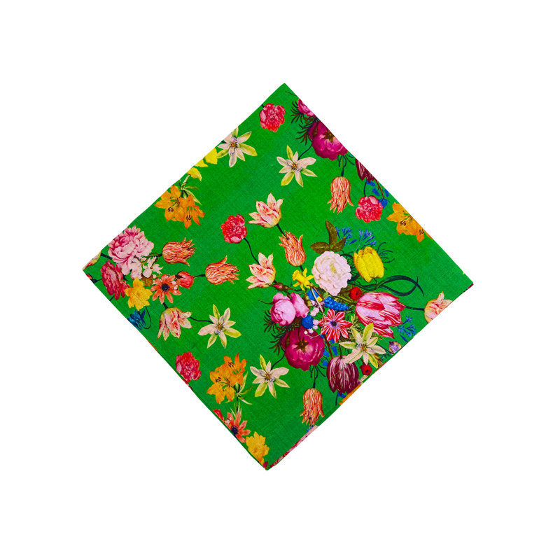 Floral Linen Square Napkins