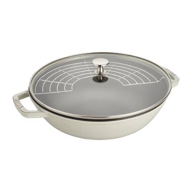 Tramontina 13.7'' Stainless Steel Wok with Lid & Reviews