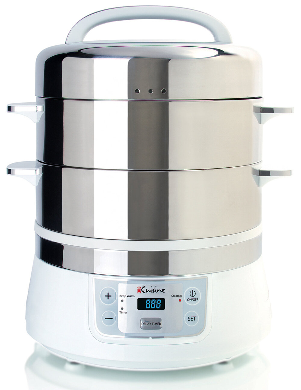 OVENTE 3-Tier Electric Steamer for Vegetables and Food with Timer