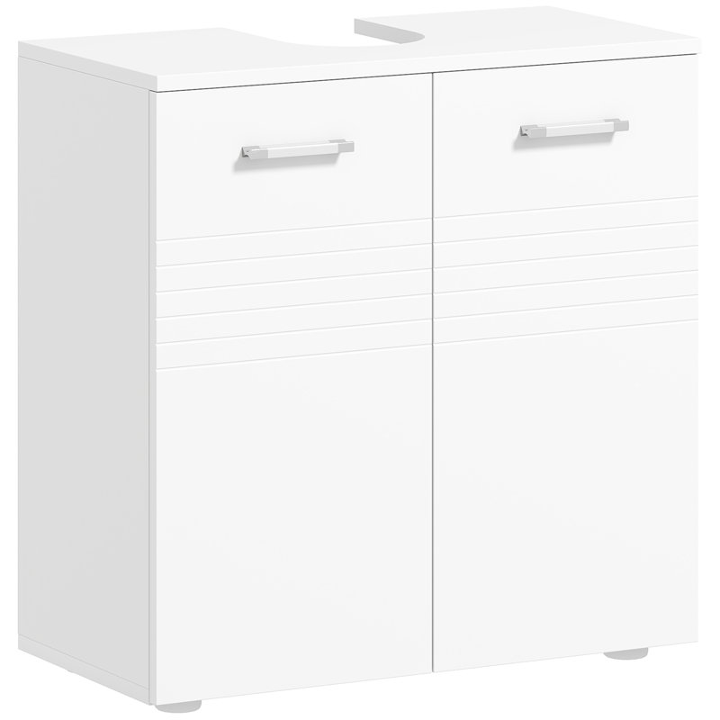 Ashaun 60cm Single Bathroom Vanity Base Only in White