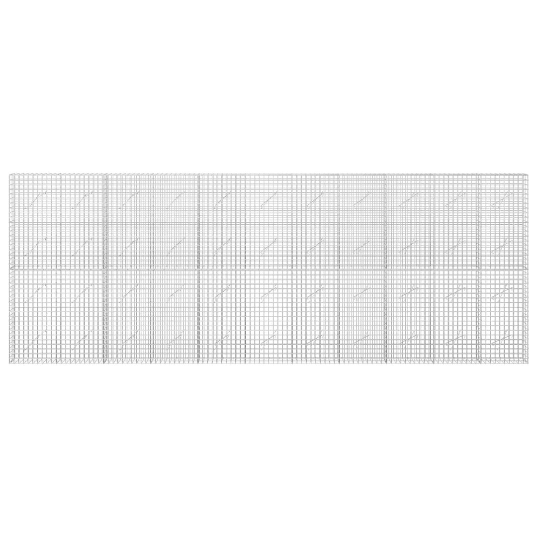 Vidaxl Silver Galvanised Gabion With 3.5 Mm Wire And 10X10 Cm Mesh 50X10x50 Cm - Image 2