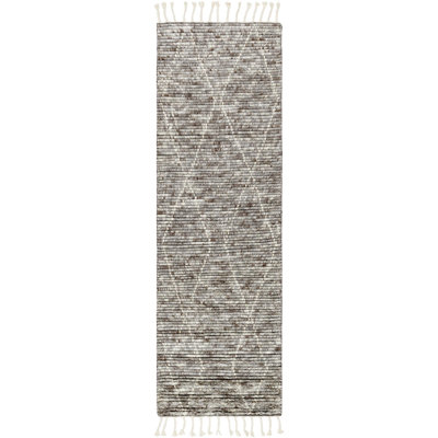 Talon Hand-Knotted Geometric Gray Rug