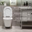 Belfry Bathroom Shylo LPF Round Wall Mounted Wall Hung Toilets (Seat Included)