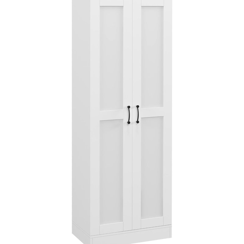 Rangement de 69 po de hauteur, blanc avec tablettes personnalisables pour unité de rangement de bureau, rangement mobile