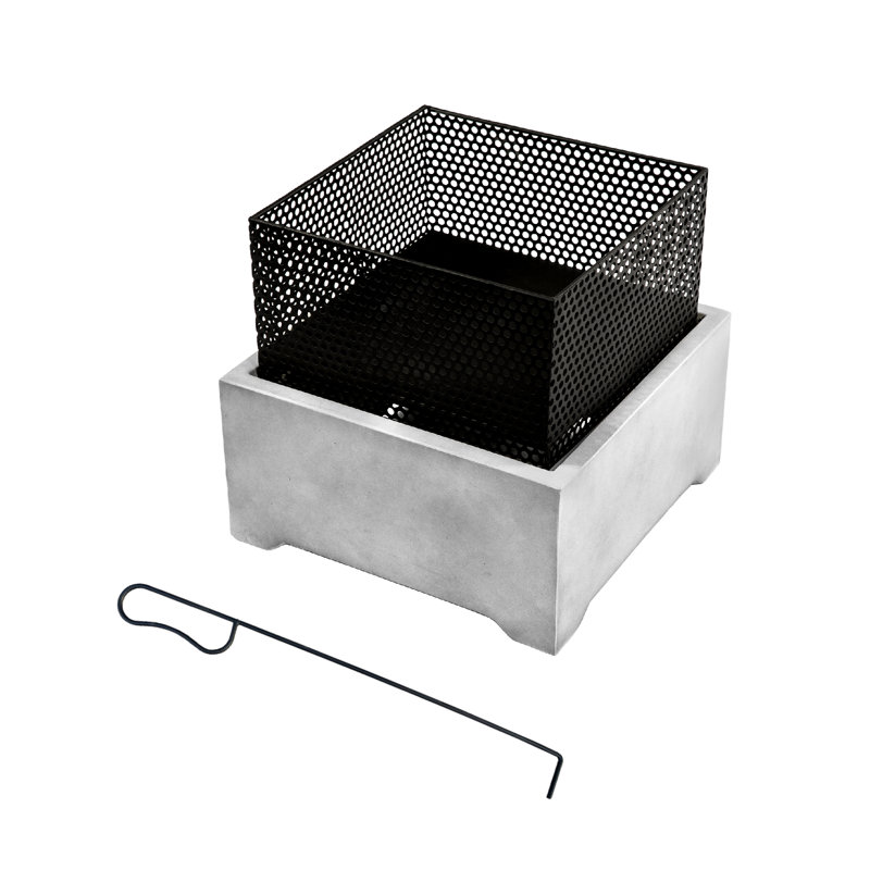 Square Steel Wood Burning Smokeless Fire Pit