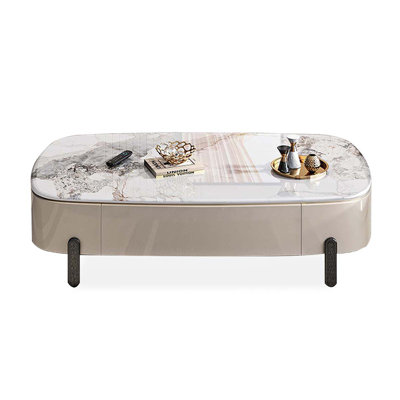Table basse rectangulaire en bois manufacturé