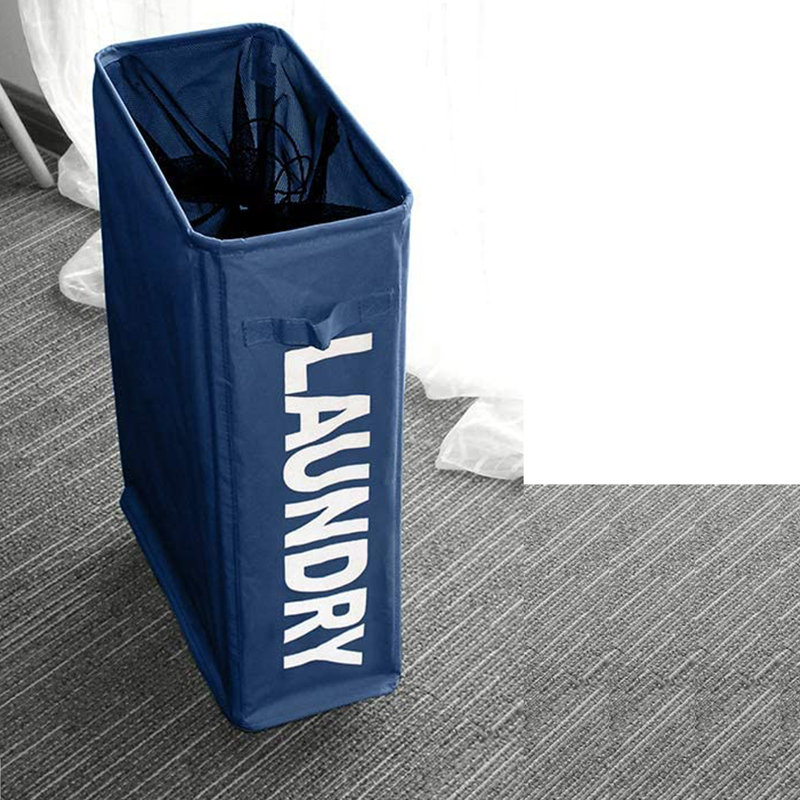Organisateur de buanderie, Bleu / blanc