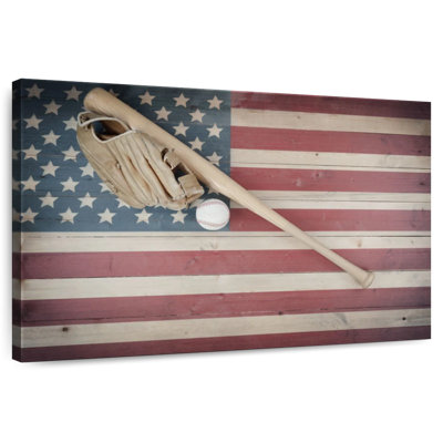 Sireci Baseball On American Flag
