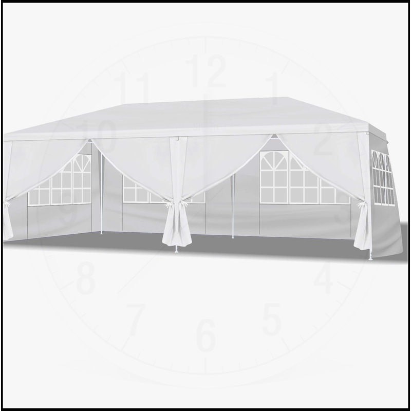 10FT Wedding Tent with 8 Removable Sidewalls, 102.4" H x 236.2" W x 118" D