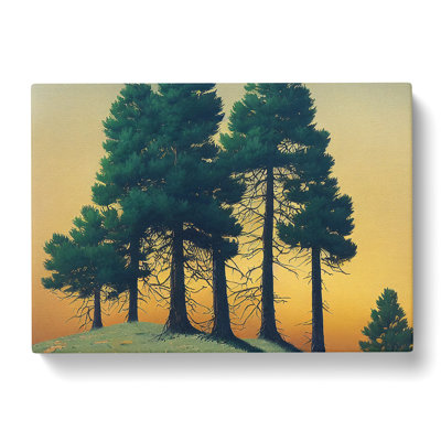 Flawless Pine Tree Forest - Wrapped Canvas Painting