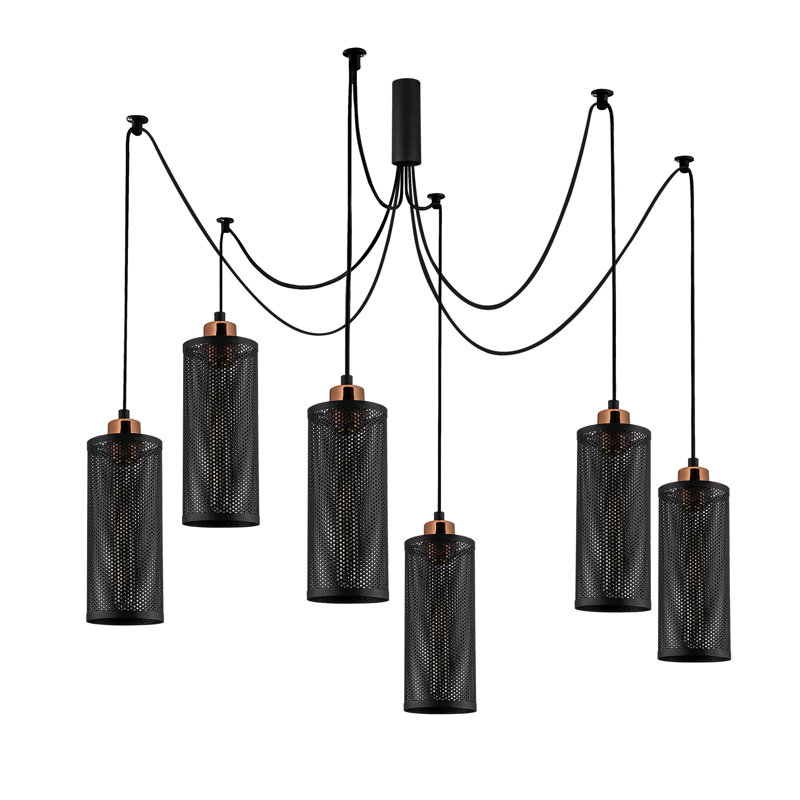Luminaire suspendu cylindrique à 6 lumières Driffield