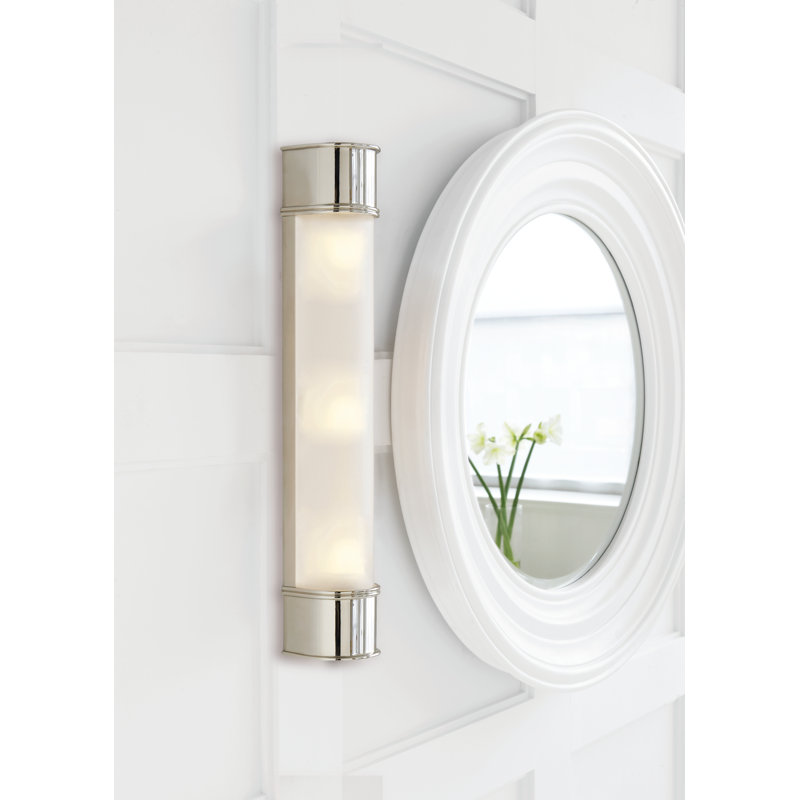 Chapman & Myers Oxford 24" Bath Sconce, Polished Nickel
