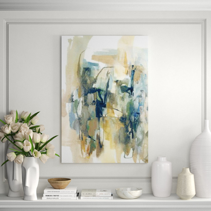 Natural Spread II Painting by Sonia Noir, Image Brush Gel, 44" H x 30" W