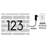LED House Number Power Cord