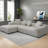 L-Shaped Compressed Sofa Chaise Lounge-453399224-453399226