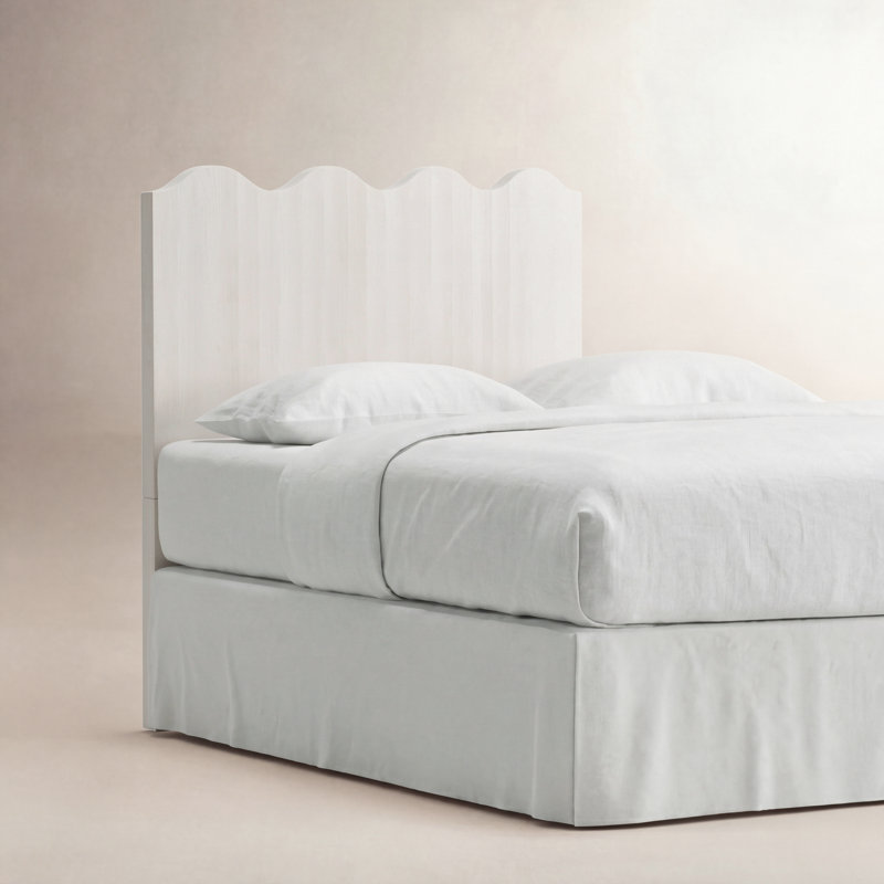 Surf City Panel Headboard, Queen, White Sand