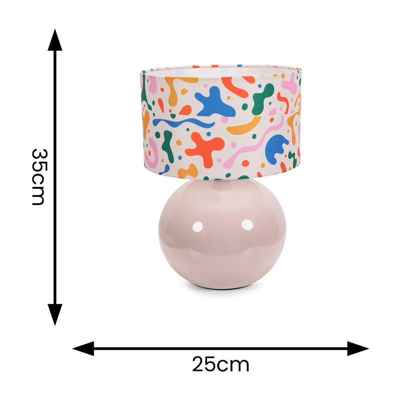 Motes Ceramic Table Lamp, Yes, Cream