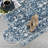 Oriental Machine Washable Rug with Rubber Backing for Living Room Non-Slip Dining Room Rug Easy-Cleaning Floor Carpet for Bedroom Office Playroom_OKPHO_155Y_Floral;Oriental_Blue-774555058