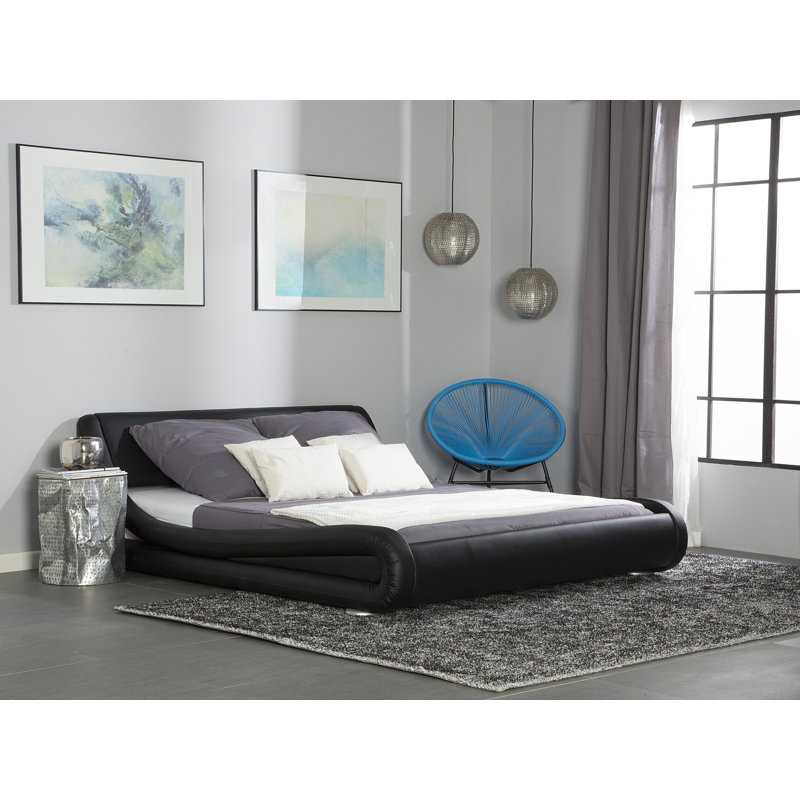 Guerrero Upholstered Bed, Black, Super King (6')