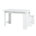 White Modern Foldable 3-in-1 Bar Cabinet Table