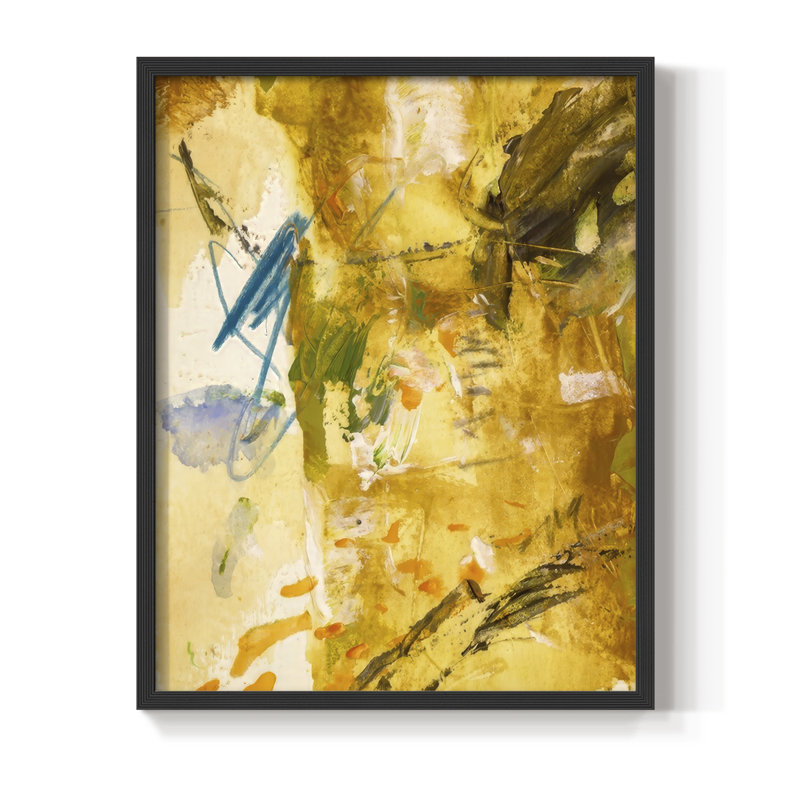 Blazing Rays I Framed Print - Solid Wood, Black, 21" H x 17" W