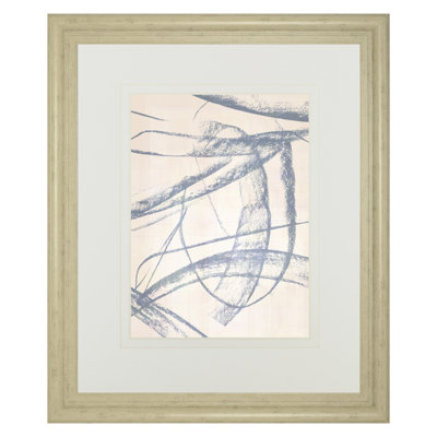 Art mural Open Weave IV - 34 po x 40 po - Cadre ivoire Bliss