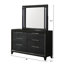 Ensemble de chambre à coucher moderne à panneau tapissier à DEL en noir-1639551145-1639551142