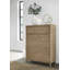 Commode 5 tiroirs en bois massif et manufacturé H 54 po Colleen-371615871