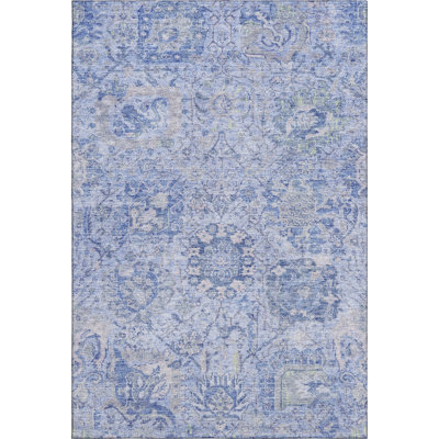 Premium Machine Washable Wayne AMF1102 Damask Rug
