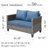 Vandell 5 - Person Patio Conversation Set with Cushions-1139914483