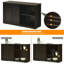 Buffet de rangement de cuisine empilable antique avec tablette réglable en hauteur-838711369