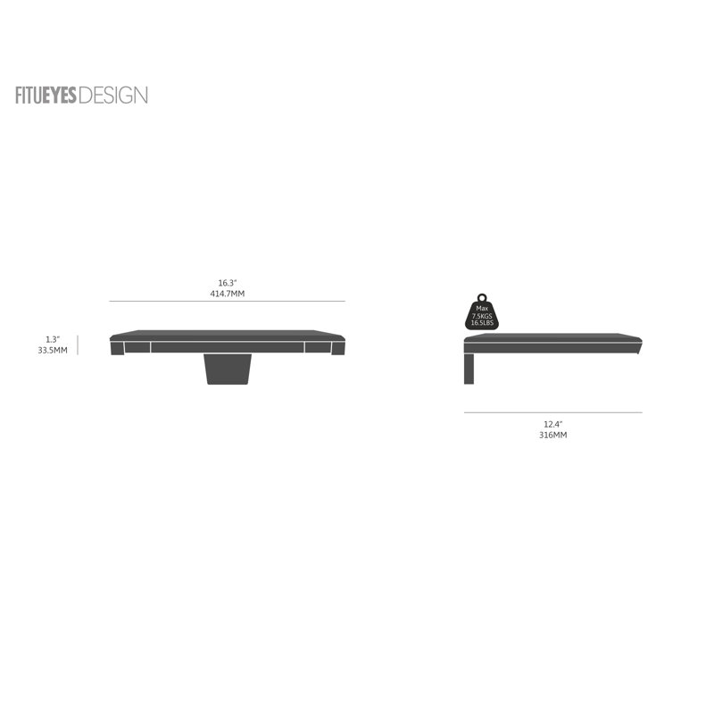 Fleurette Audio-Video Shelving with Metal Steel Frame for DVD Players and TV Box