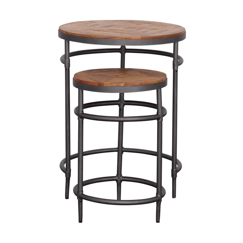 Yazlen Solid Wood Top End Table