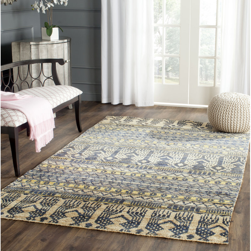 Felton Rectangle Moroccan Jute / Sisal Hand Woven Area Rug, Rectangle 152 x 244 cm