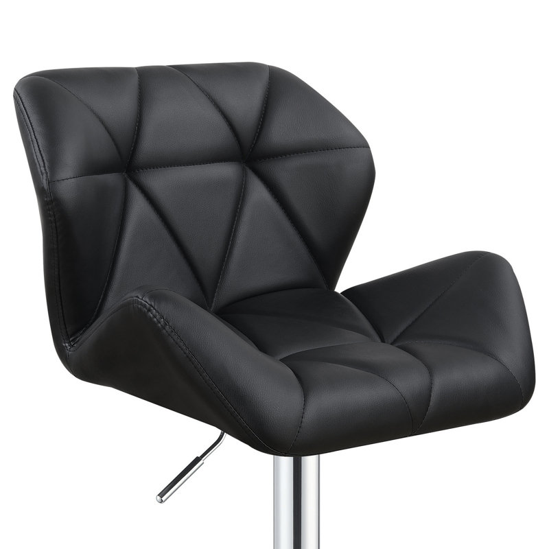Tabouret de bar réglable Heber (ensemble de 2), Noir