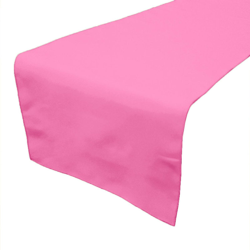 Ollig Rectangle Polyester Table Runnner, 60" x 24" , Pink
