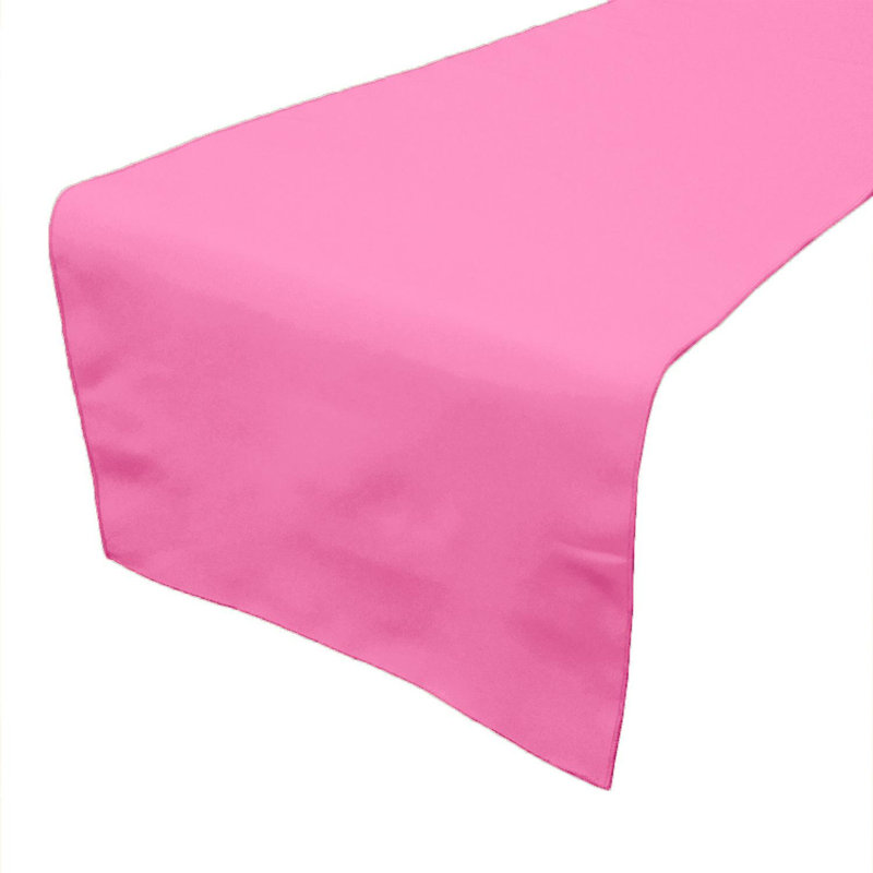 Ollig Rectangle Polyester Table Runnner, 108" x 24" , Pink