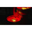Fontaine moderne 27 "avec lumières DEL, colonne de résine rouge, cascade décorative, élément extérieur résistant aux intempéries à 3 niveaux-271964864
