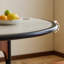Table ronde en pierre naturelle exquise - 43,3 pouces