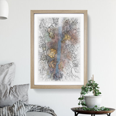 Autumn Road 1 Piece Single Picture Frame Painting on MDF