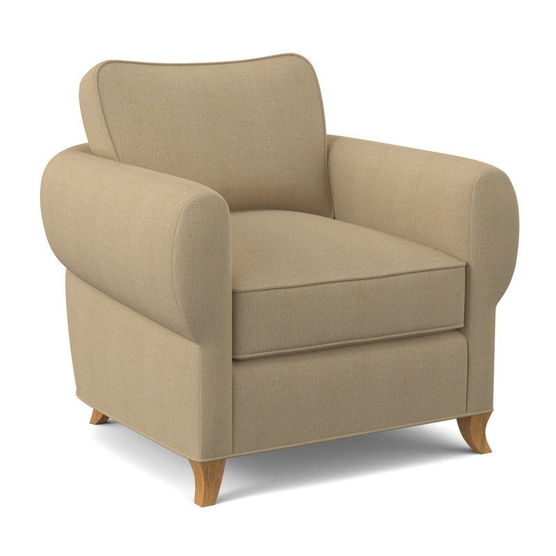 Cocoon Sunbrella® Boucle Armchair, Venice Navy 100% Polyester, Amber