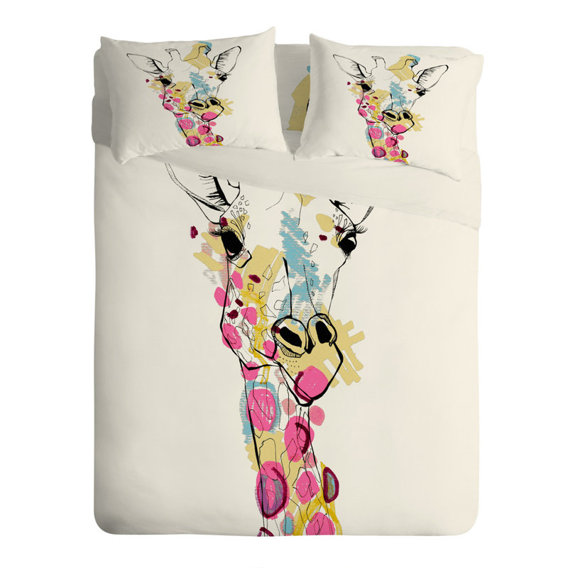 Casey Rogers Giraffe Colour Pillowcase, King