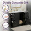 Meuble-lavabo de style campagnard de 48 pouces avec comptoir en MDF, armoire à 6 tiroirs et 2 portes-1618267552
