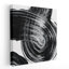 «Swirl IV Black and White», reproduction d'art sur toile