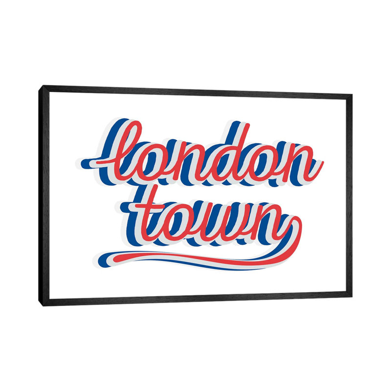 London Town by The Native State - Floater Frame Gallery-Wrapped Canvas Giclée on Canvas, Black, 45.72 cm H x 66.04 cm W