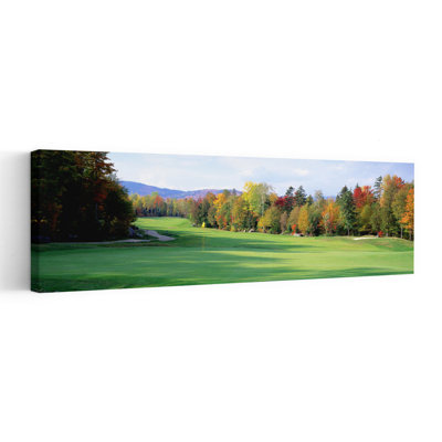 New England Golf Course New England Usa Colorful Abstract Contemporary Autumn Forest Wall Art