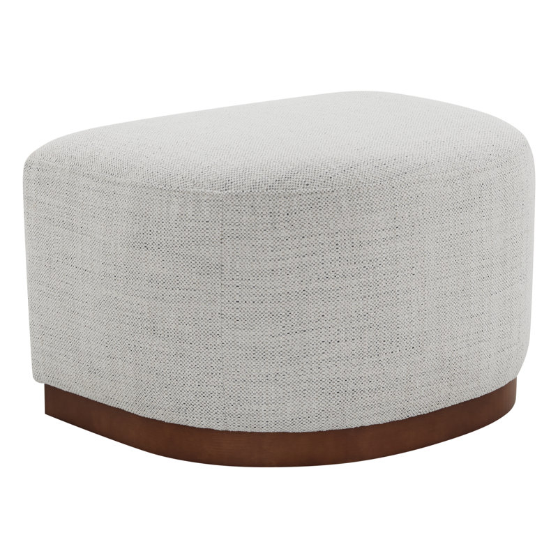 Upholstered Ottoman, Beige