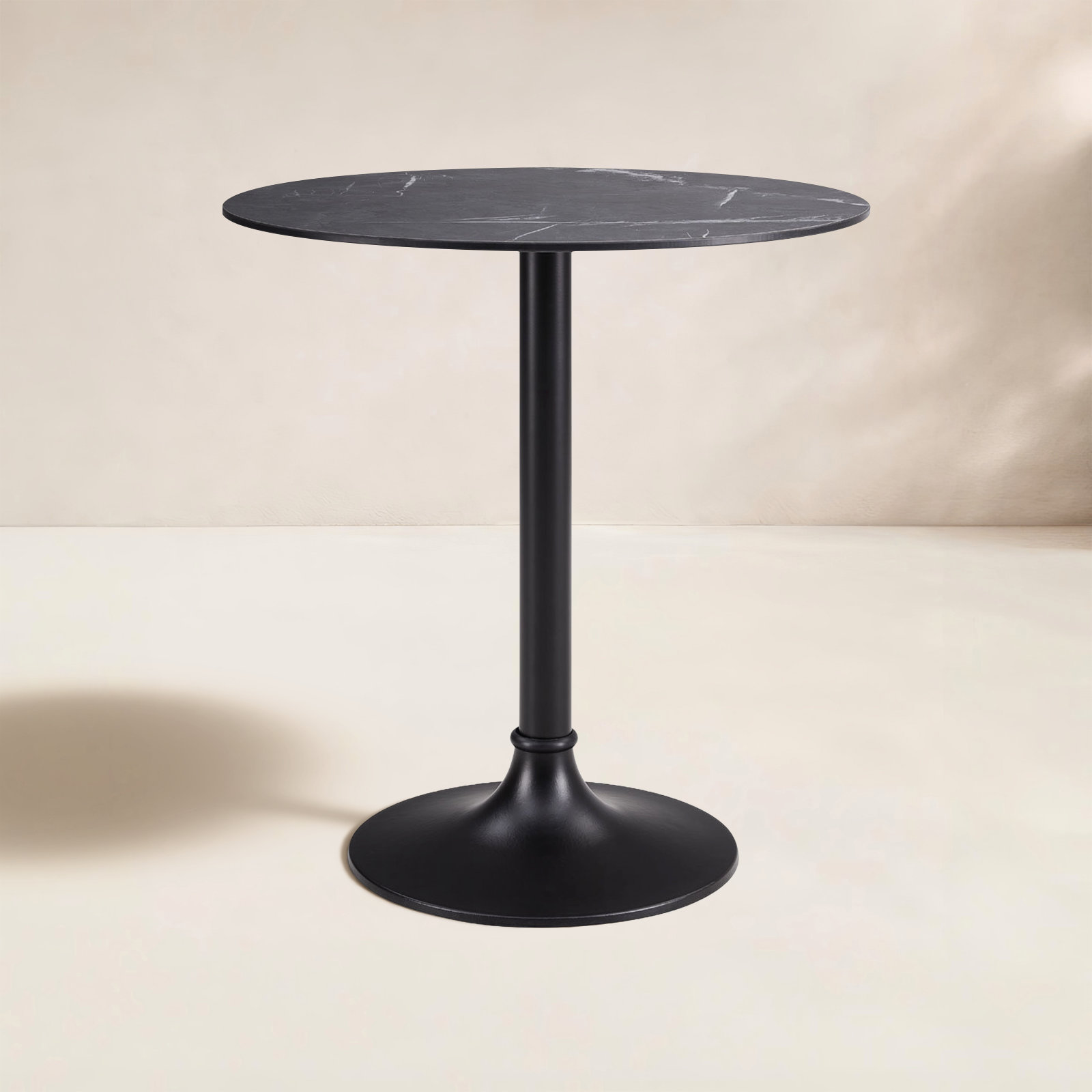 Abode 29.5'' Wood Outdoor Bistro Table, Black